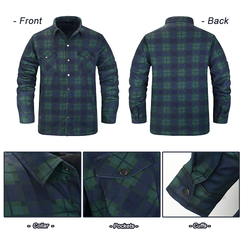 Kemeja kotak-kotak musim dingi - Flannel Shirt Lined ulasan dan harga