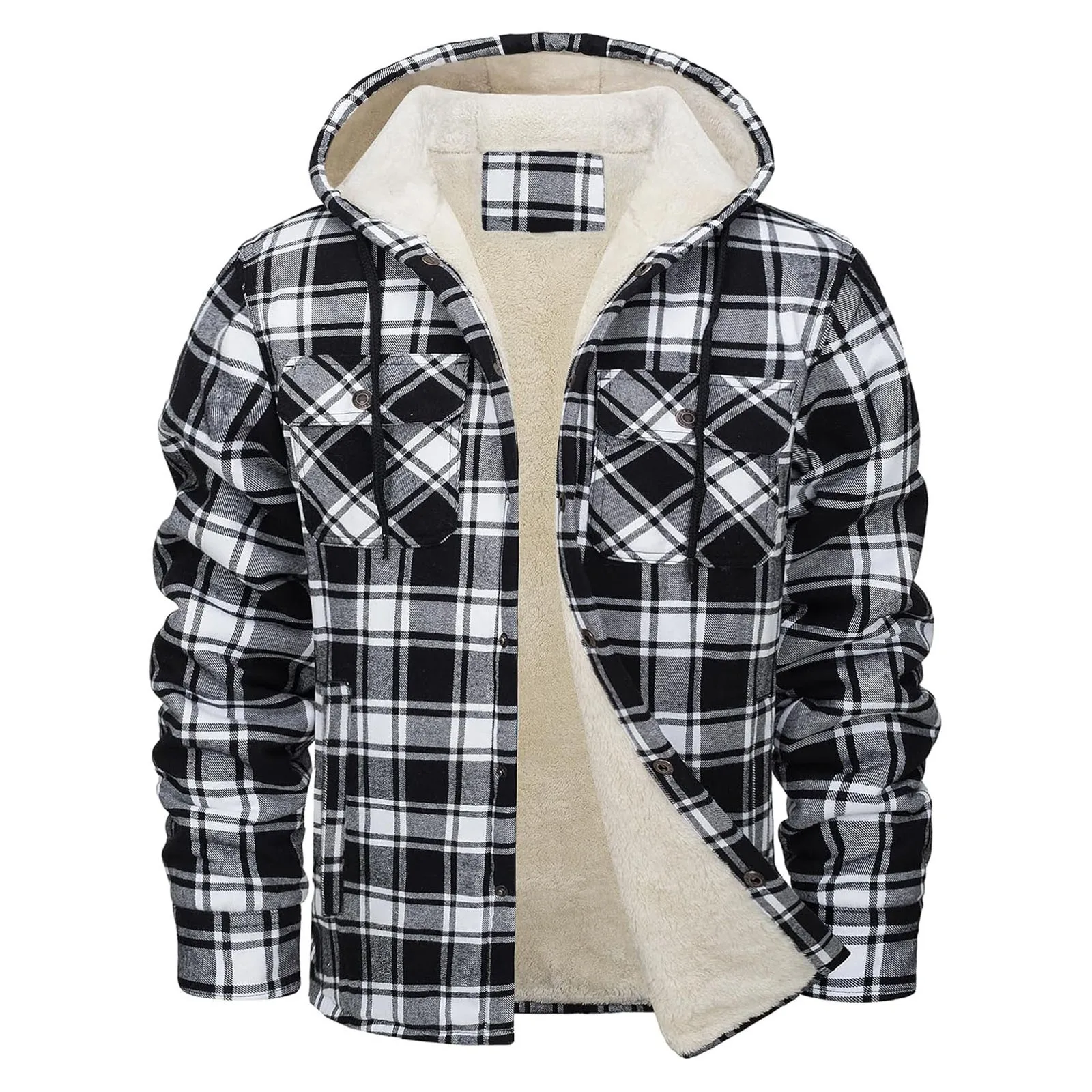 Jaket Berkerudung Flanel Hanga - Flannel Shirt Lined ulasan dan harga