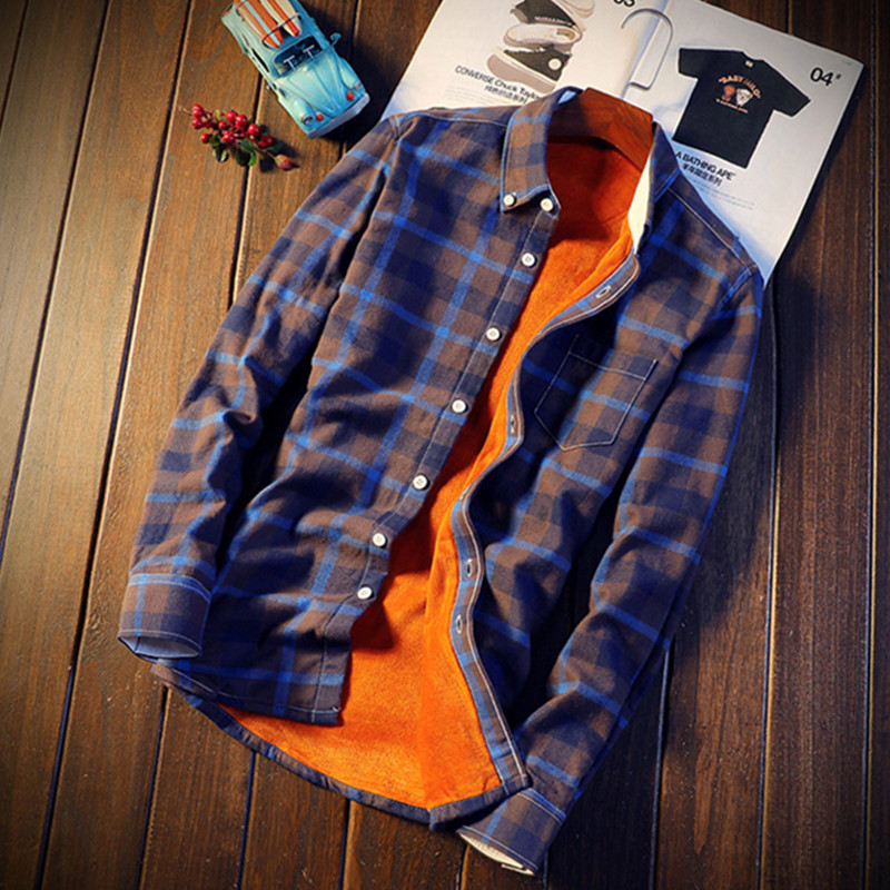 Kaus lengan panjang pria, Cami - Flannel Shirt Lined ulasan dan harga